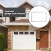 NeatiEase 4 Pcs Garage Door Windows, Replacement Vinyl Windows Inserts