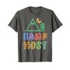 Funny CAMP HOST Camping Crew Vibes Campsite Off Duty Nurse