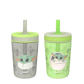 Zak Designs Sesame Street Kelso Toddler Tumblers For Travel or At Home, 15oz 2-Pack Durable Plastic Sippy Cups With Leak-Proof Design is Perfect For Kids (Elmo and Cookie Monster)