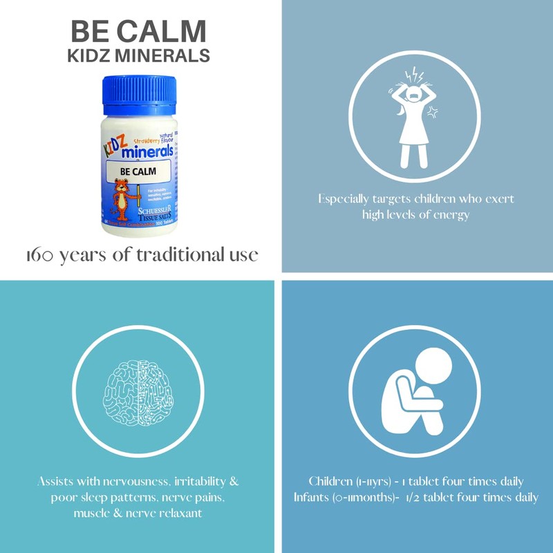 Schuessler Tissue Salts Schuessler Kidz Minerals Calm Tablets - Pack