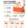 Pastel Plastic Collapsible Storage Crates with Lids and Handle Collapsible