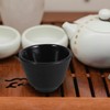 DECHOUS Cast Iron Tea Cup Coffee Cup Black Cast Iron