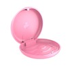 (2 Pack) Retainer Case,Solid Orthodontic Retainer Case-Pink