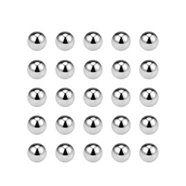 uxcell Precision Balls 6mm Solid Chrome Steel G10 for Ball Bearing Keychain Wheel 25pcs