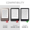 Kwmobile Protective Cover Case for Tolino Shine 3, Faux Leather