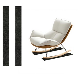 Betagt Recliner Pads for Hardwood Floors, 27.5 Inch Non-Slip Furniture Pads, Round Under Chair Mat Recliner Floor Protectors for Recliners, Swivel Chairs 2Pack