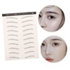 Baluue 3 Sheets Eyebrow Stickers Natural Looking Peel Off Transfer