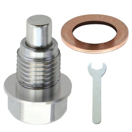 Haishine M14 x 1.5mm Magnetic Oil Drain Cap for Honda Acura Ford GM Mazda Hyundai Kia and More Vehicles