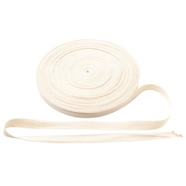 TSUKURIRO Twill Tape Natural Cotton DIY Handmade Parts Crafts (Width 1.5cm 50m)