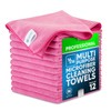 MW Pro Microfiber Cleaning Cloth | Pink | 12 Pack