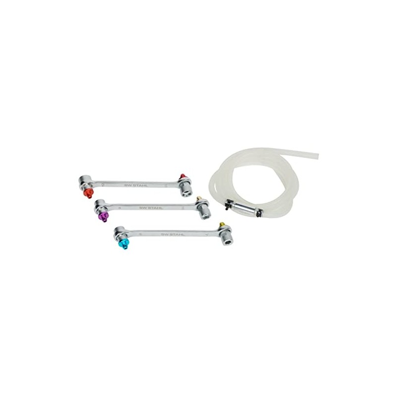 SW-Stahl 01452L Brake Bleed Wrench Set, 4 Pieces, Bleeder Key