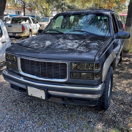 Spec-D Tuning Smoke Headlights + Bumper Lights + Corner Lamps Compatible with 1994-1998 GMC C10 Pickup Sierra Suburban, Left + Right Pair Headlamps Assembly