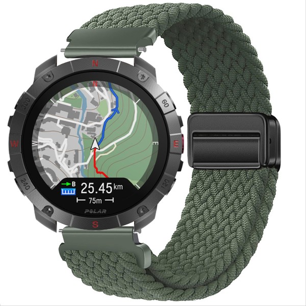 GIOPUEY Bracelet Compatible with Polar Grit X2 Pro Titanium, Braided