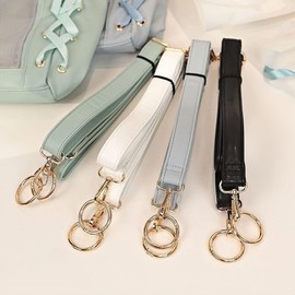 PU Soft Shoulder Strap, Dedicated Accessory, Shoulder Strap, Shoulder Strap for WEGO, S Size L, Lace-up Pain Bag S (Shoulder Load Reduction), red (bordeaux)