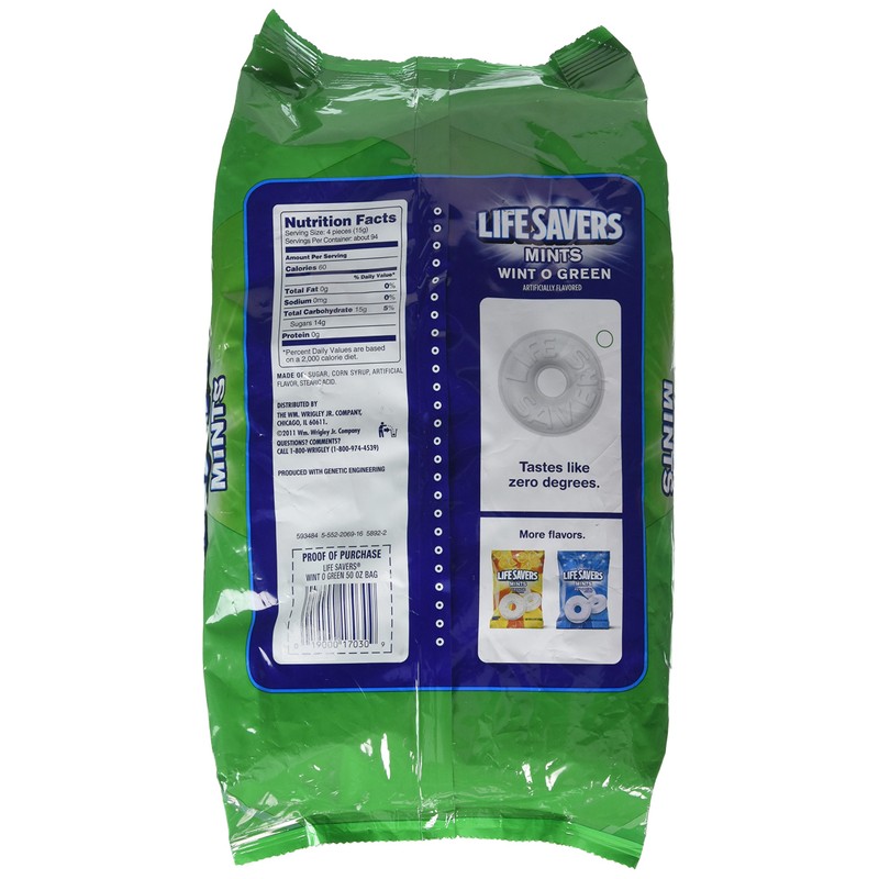 LifeSavers Wint O Green Mints - 50 oz. bag