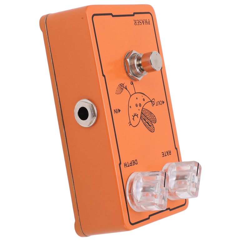 Phase Effect Metal Rate Depth Knobs Guitar Monoblock Phaser Pedal