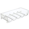 mDesign Plastic Free-Standing Water Bottle and Wine Rack Storage Organizer