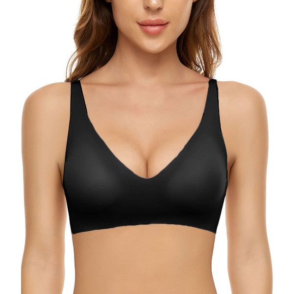 CheChury non-wired seamless bra for women, soft bra without underwire,