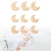 TENOL 9 Pieces Baby Birth Announcement Sign Wooden Baby Monthly