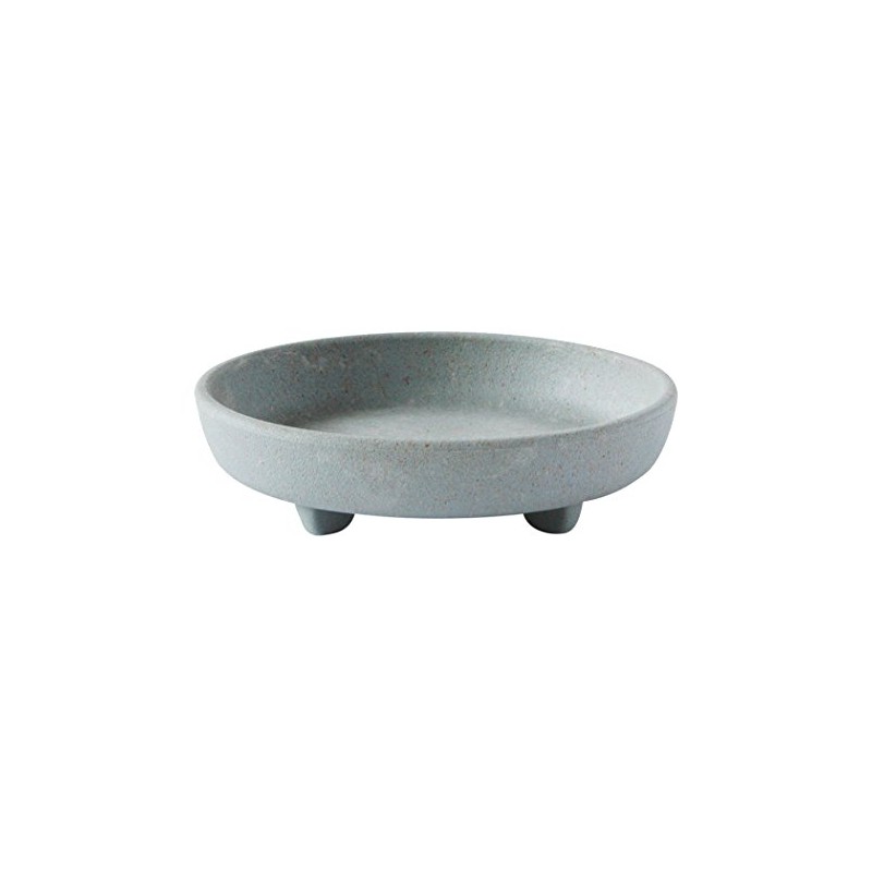 Hachiman Gardens Arbre Eco Plate/Saucer, Round, No. 4, Gray