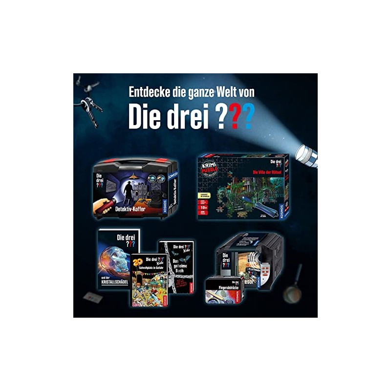 Die DREI ??? UV Light Code Large Tin Black