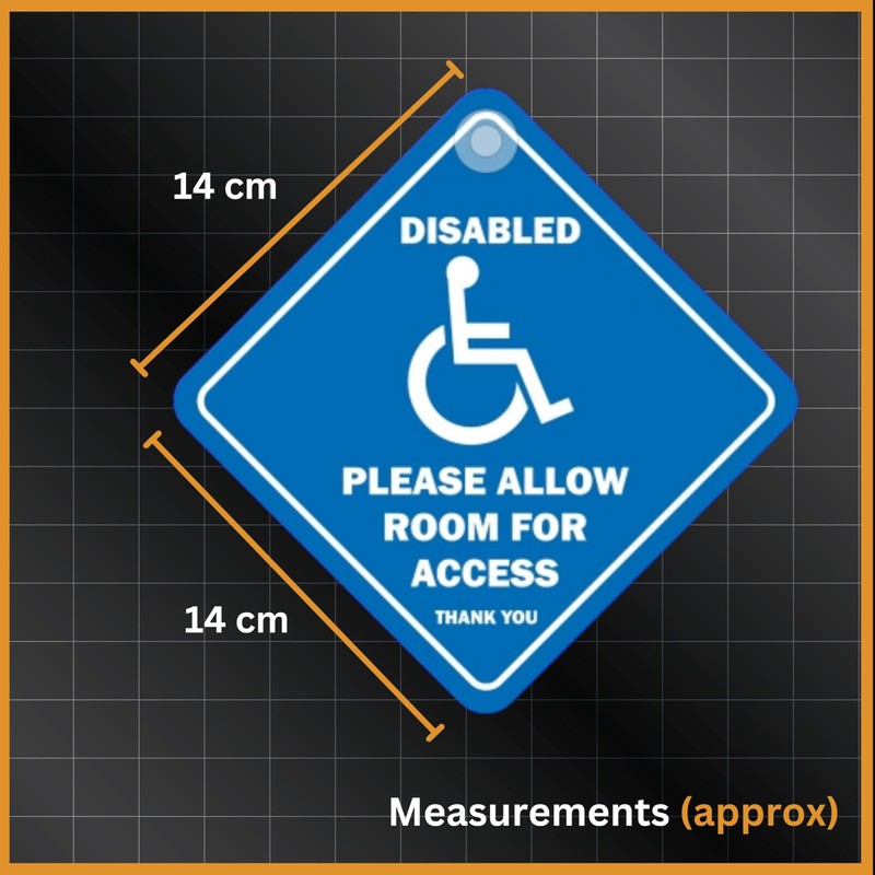 Tek Automotive Please Allow Room for Access Thank You Disabled