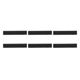 sourcing map 6pcs Plastic Hex Shank Screwdriver Bit Holder Organizer 13 Holes 1/4 Inch Plastic Drill Bits Storage Case for Any 1/4" Hex Shank Metal Driver Bits Use, Black