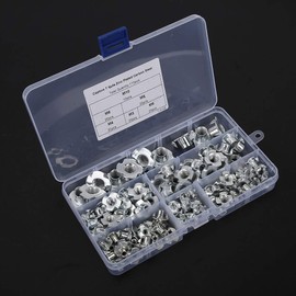 110pcs Durable T-nut, Stainless Steel Galvanized T Nuts Rivet Nut, for M5M4M3 M10M8M6 Assortment Kit 1 Box