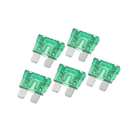 VekAuto 5pcs Blade Style Fuses 30A Blade Style Fuses for Car Boat Green Auto Accessories