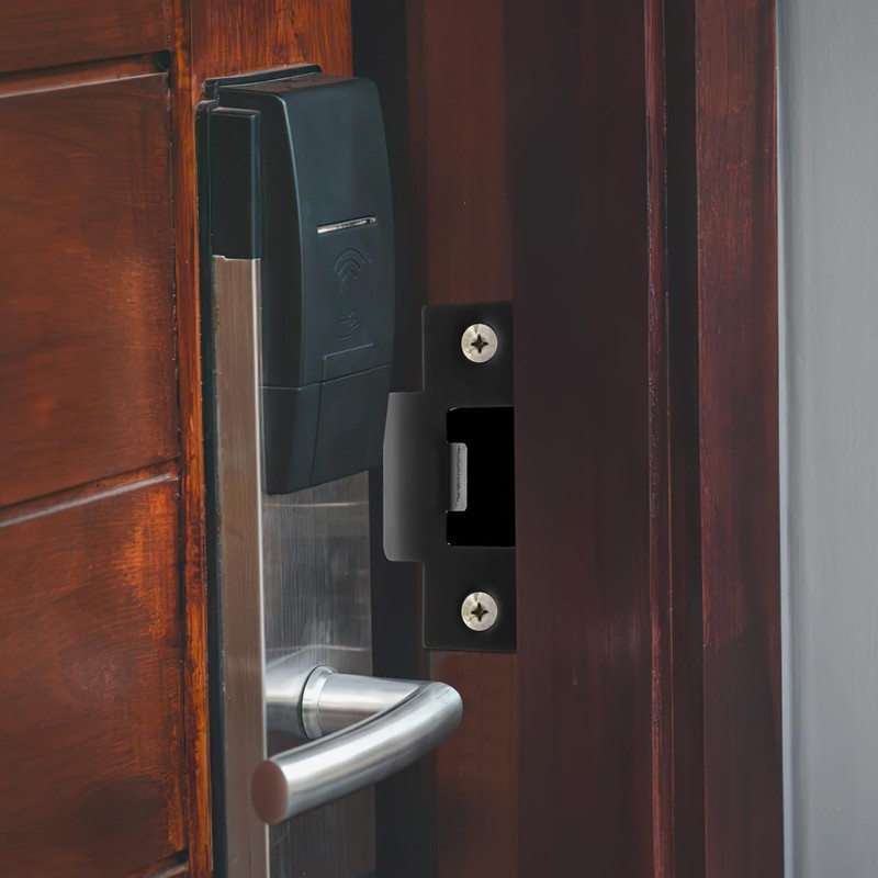 Operitacx Door Reinforcement Kit 4Pcs 2.75X1.57 Inch Stainless Steel Deadbolt