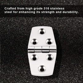 zalati Door Hinge Marine Grade 316 Stainless Steel with Screws Accessory for Boat Door Repair Replacement
