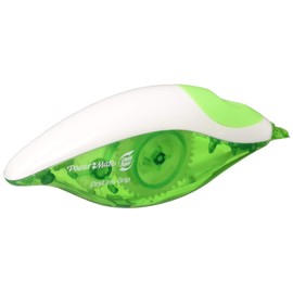 Paper Mate 660415 Liquid Paper DryLine Grip Correction Tape Dispenser, Blister Pack with 1 unit; Transparent Green Body; 1/5 inches Wide x 27.8 feet Long White Tape; Applies Dry, Rewrite Instantly; Swivel Tip