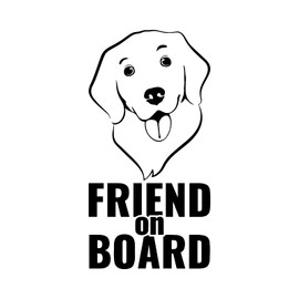 NewTeam Dog on Board Dog Car Sticker (Black)