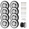 EXLECO Suitcase Replacement Wheels, 8 x suitcase replacement wheels