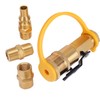 RV Propane Quick Connecting Adapter 1/4 Inch Shutoff Valve and