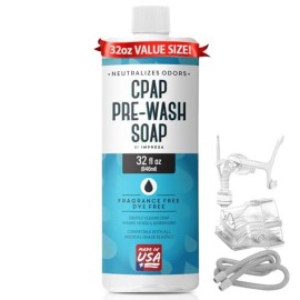 Impresa 32 Ounce Pre-Wash Soap For CPAP Accessories - Made in USA Bottle