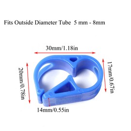 PZRT 4pcs Flow Control Hose Clamp Plastic Tubing Clamps 3/16"-5/16" Tube OD Shut Off Hose Clamp Laboratory Pinch Valve Flow Control Hose Clamp