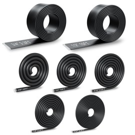 7 Sizes 4:1 Ratio Adhesive Lined Heat Shrink Tubing Roll Kit, 53 ft Marine-Grade Waterproof, Oil-Proof & Wear-Resistant, for Automotive, Industrial & Home Use (Black)