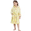 ECHERY Boys Girls Bathrobes Toddler Robes Children's Plush Soft Coral