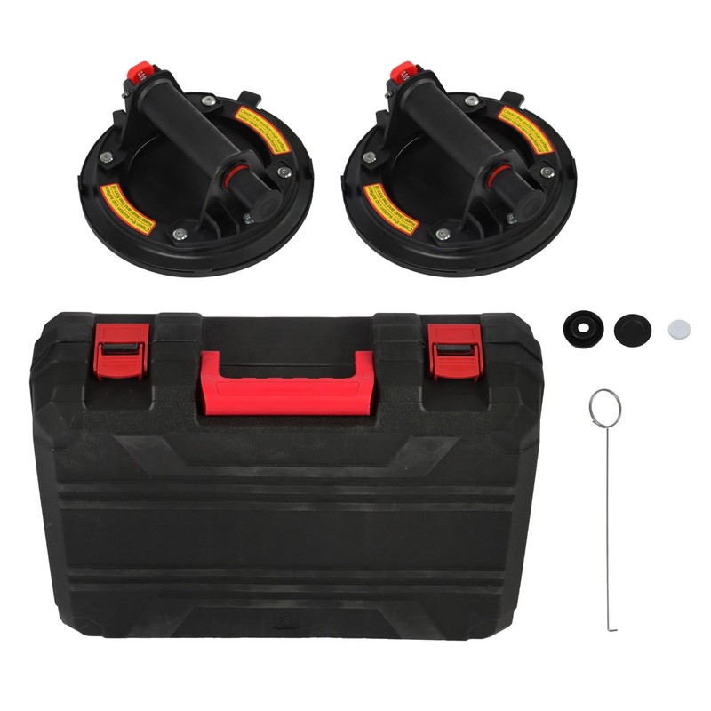 findmall Heavy-Duty Vacuum Suction Cups 2-Pack 440 lb Lift Capacity