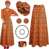 Kuscul 6 Pcs African Printed Outfits for Women with African