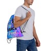 LRERNAJF Eat Sleep Dance Repeat Drawstring Backpack Gym String Bag