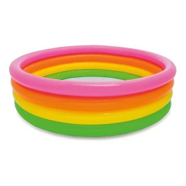 Alberca inflable redonda Intex ND 56441 Arcoíris de 1.68m x 46cm 780L colorful caja