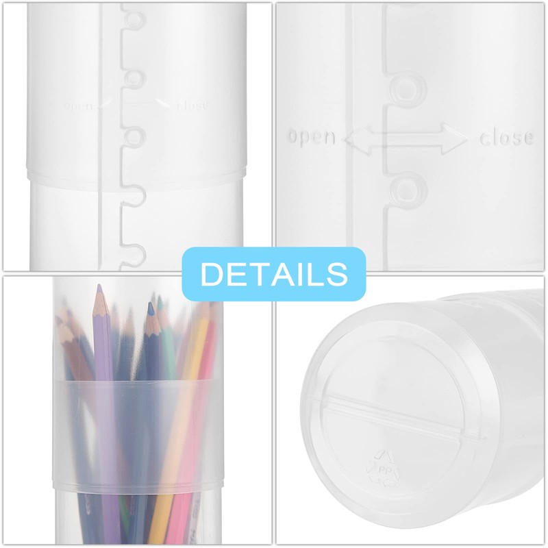 SUMTree 5 levels Adjustable Travel Plastic Makeup Brush Holder, Retractable