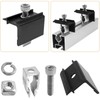 4 Piece End Clamp Bracket Balcony Power Station 30 mm