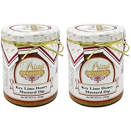 Prissy's of Vidalia Key Lime Honey Mustard Dipping Sauce, 10 Oz (Pack of 2)