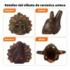 Silbato De La Muerte Azteca Réplica Prehispánica Gritohumano