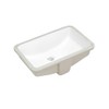 SmartSylva 18-Inch Rectangle Undermount Bathroom Sink, Porcelain Ceramic Vanity Undermount