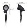 Patriot Lighting Black Flood Landscape Light Multi White LED Aluminum