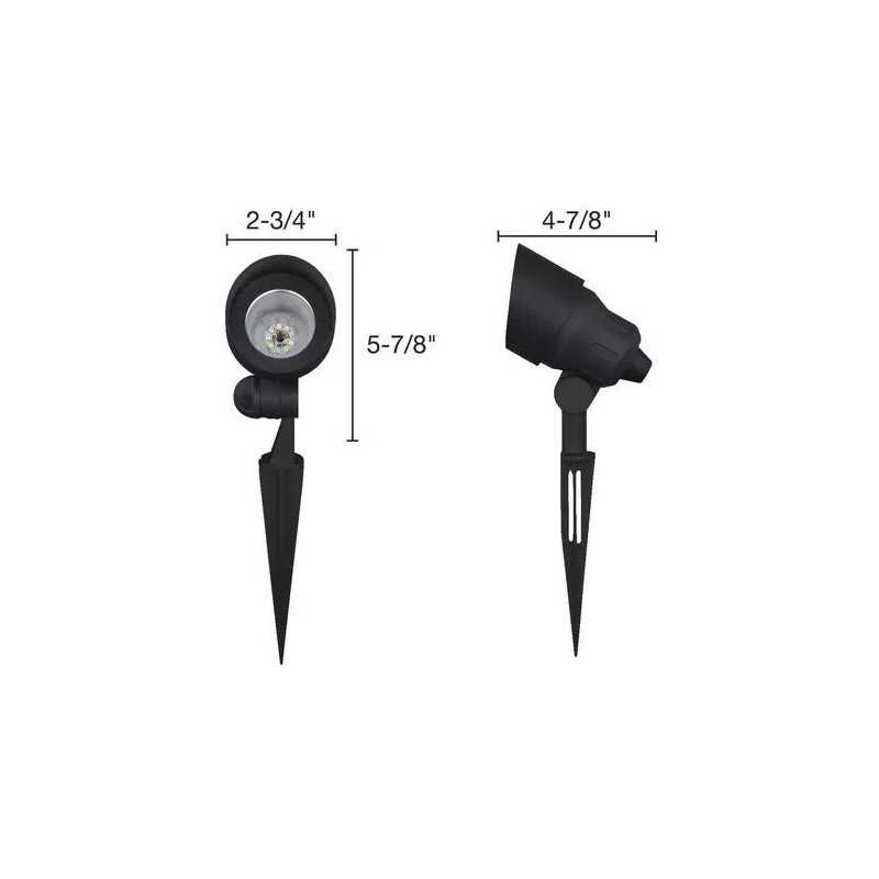 Patriot Lighting Black Flood Landscape Light Multi White LED Aluminum